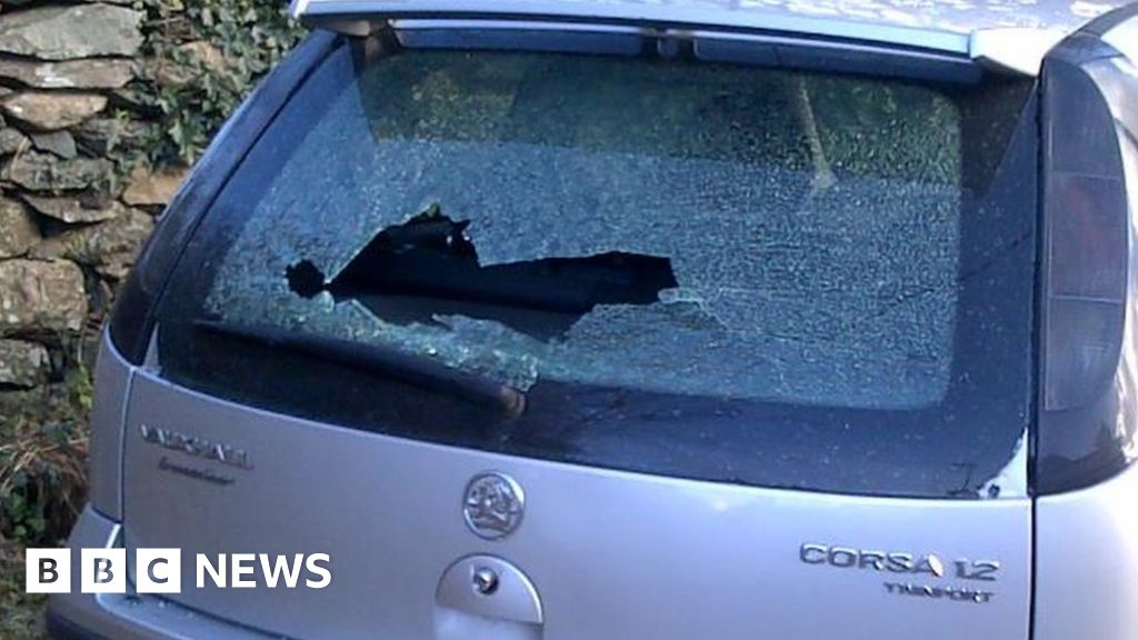 'Mindless vandalism' sees 19 cars damaged in Bangor BBC News