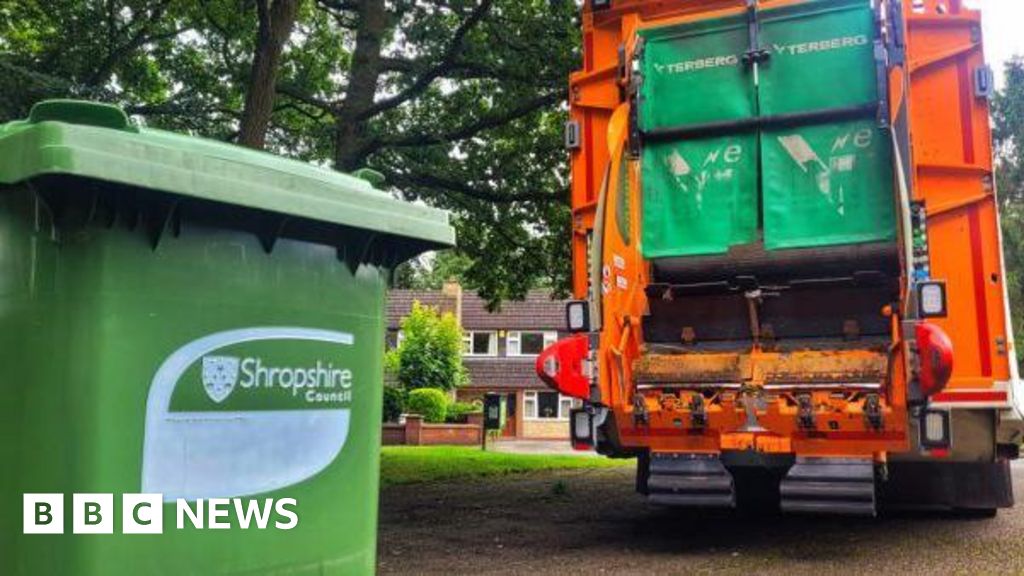 Shropshire residents start paying for green bin collections BBC News