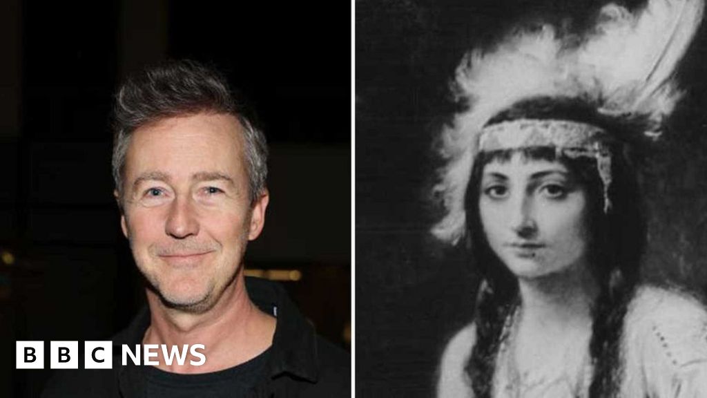 How actor Edward Norton is related to Pocahontas