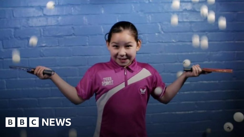 Table tennis star Anna Hursey, 10, sets Wales record BBC News