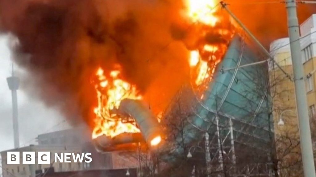 Watch: Huge fire engulfs new Swedish water park