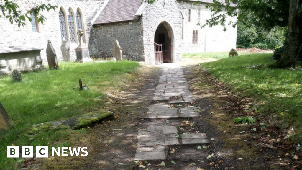 Llandovery: Shock as paving slabs stolen from historic church 