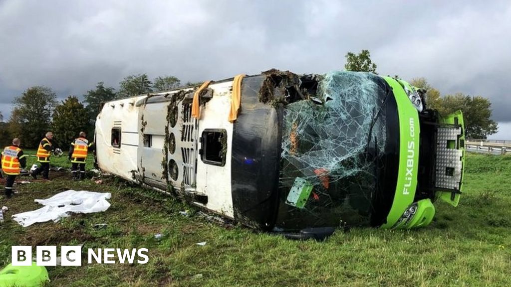 France crash Britons among 33 injured as bus overturns