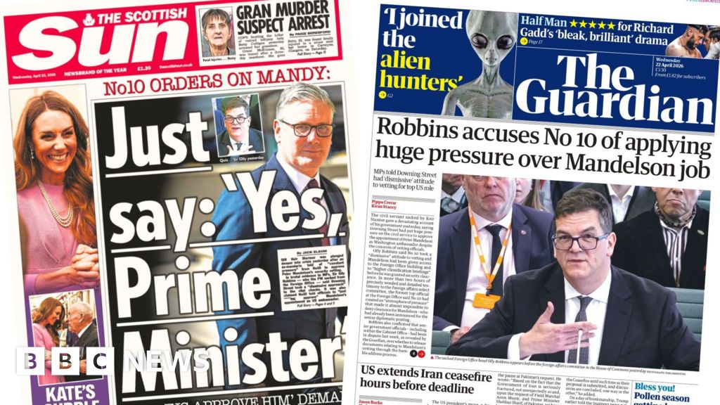 Scotland's papers: Mandelson 'pressure' and Starmer 'spent force'