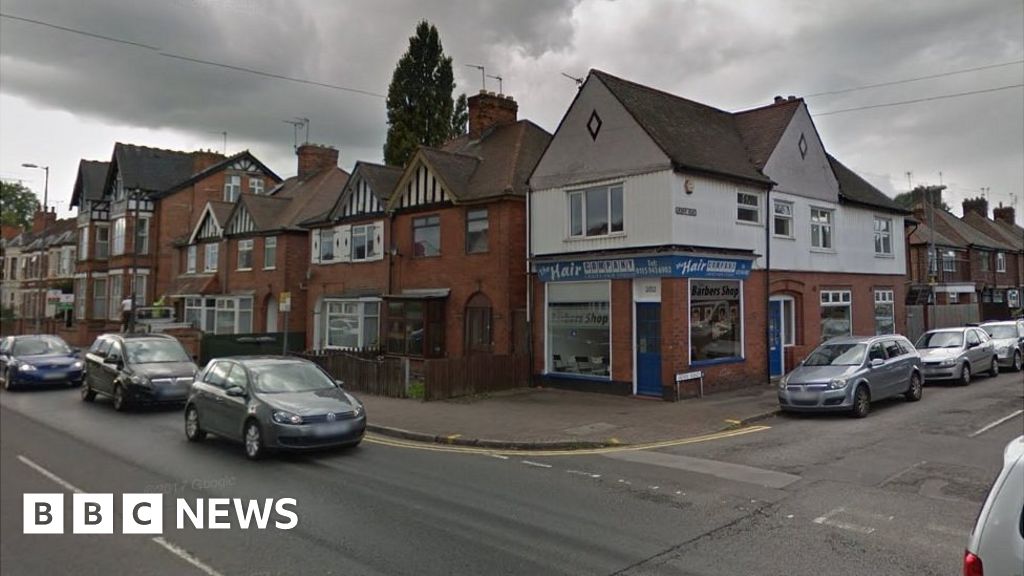 Beeston car and shop catch fire after taxi crash BBC News