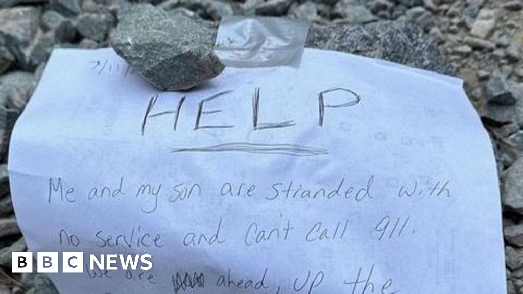 Mother and son rescued in California forest, left handwritten notes