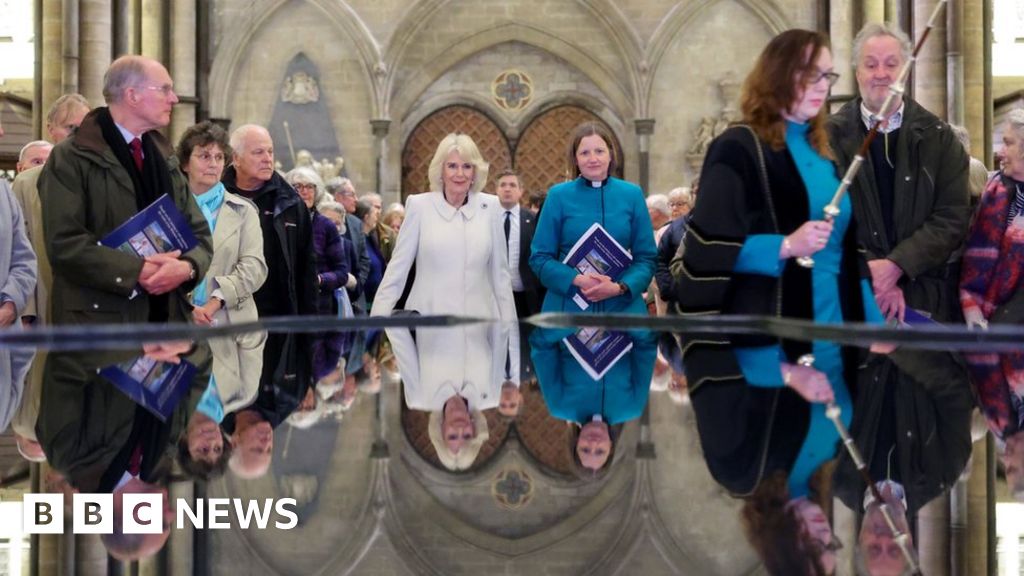 Queen visits Salisbury Cathedral in first outing since King’s diagnosis