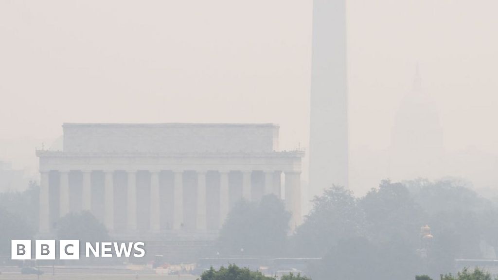 Canada wildfires: Smog spreads south as cities see relief