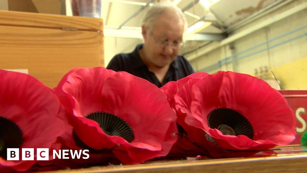 Factory Makes Five Million Poppies By Hand - BBC News