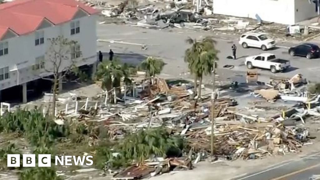 Aerial Footage Shows Hurricane Michael Destruction - Bbc News