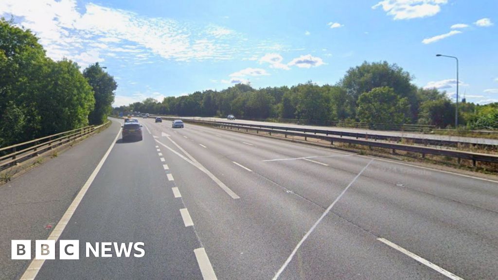 Woman arrested after five-vehicle motorway crash near Watford