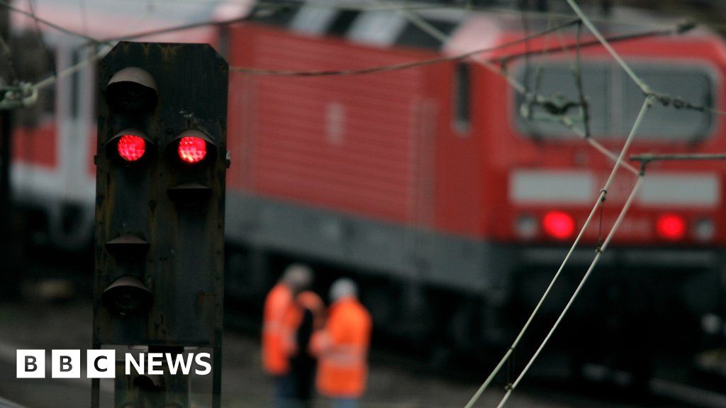 Red train signal