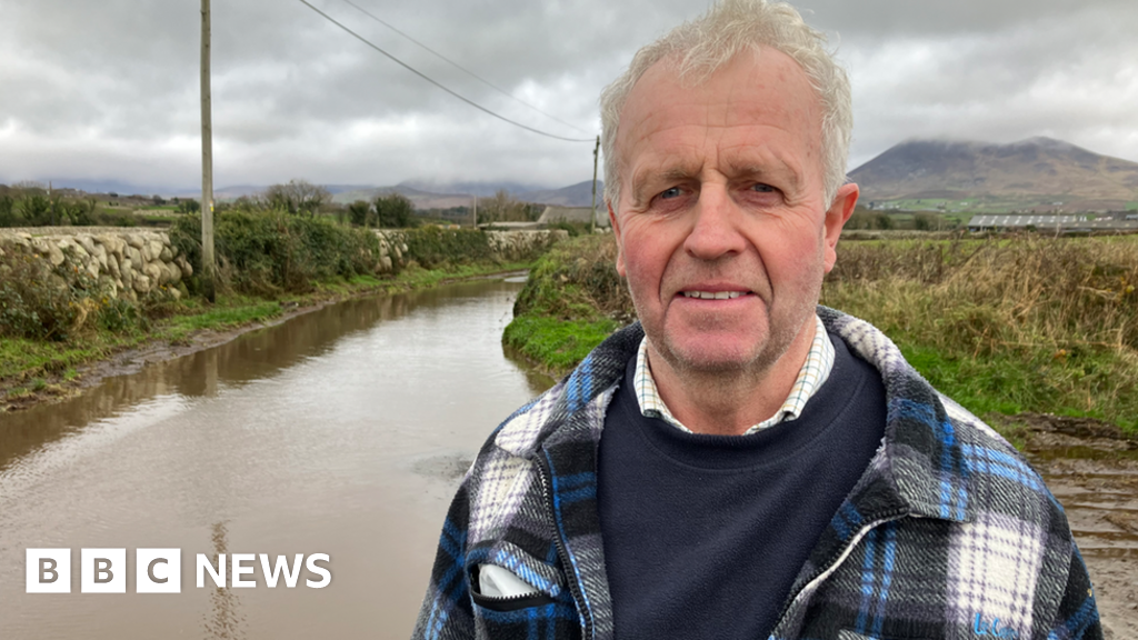 Mourne mountains flood road forces residents on twomile detour BBC News