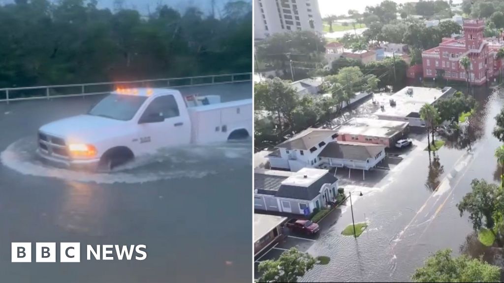 Dramatic flooding and rescues as Hurricane Helene hits Florida