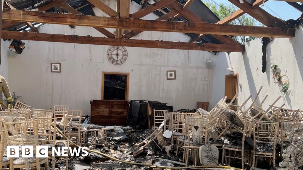 Gower fire: Anger at lack of water after wedding venue destroyed 