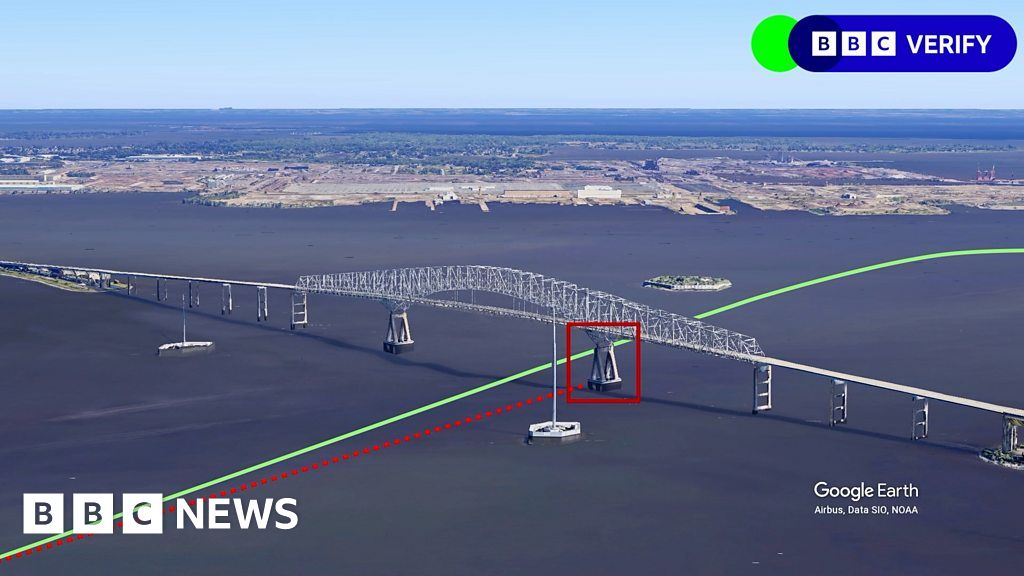 Dali container ship loses power, changes course, and hits Baltimore bridge