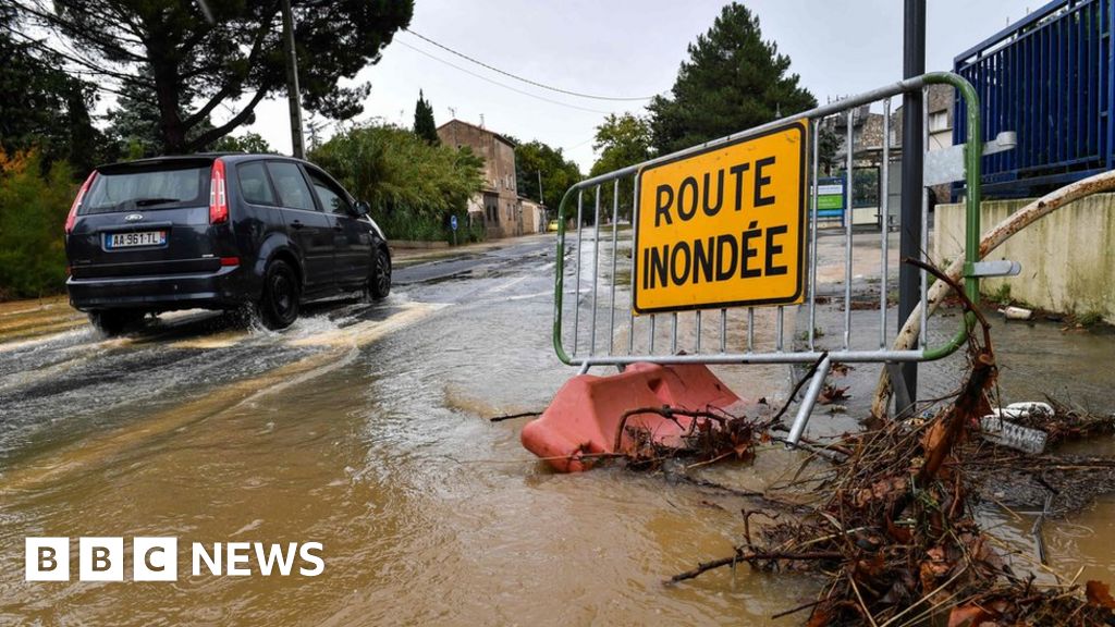 Severe flooding in south of France leaves three dead BBC News