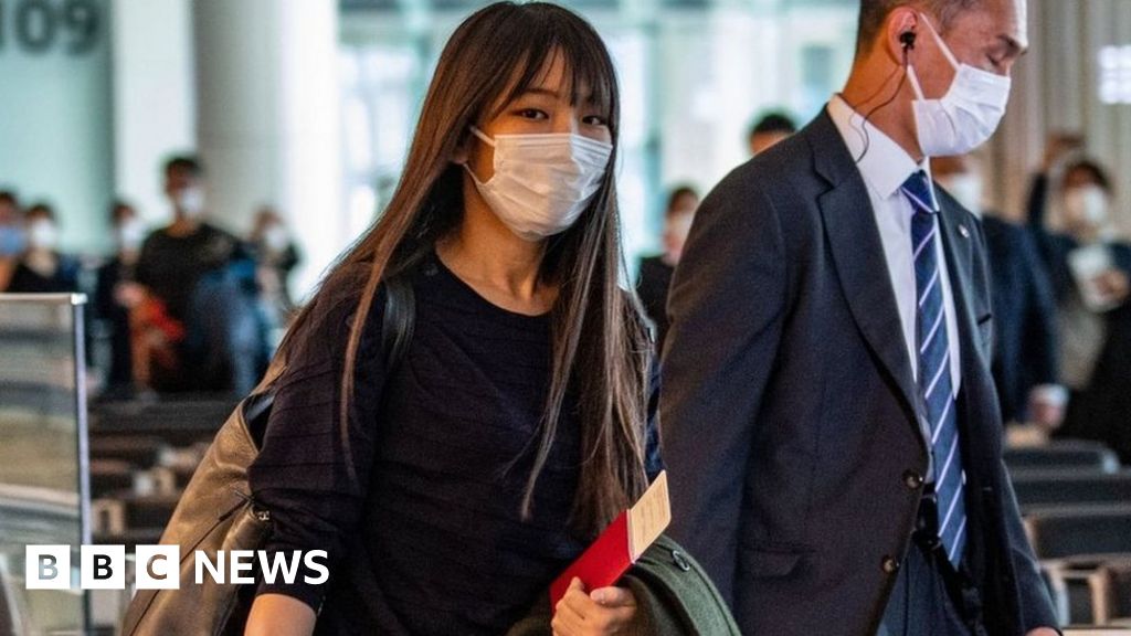 Japan's former princess Mako leaves for New York after giving up title