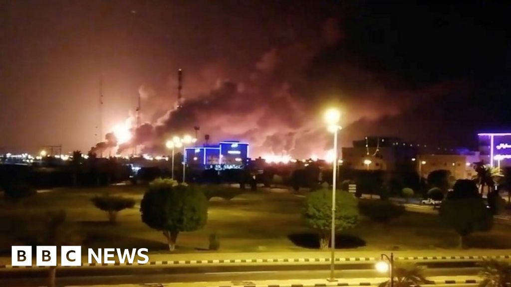 Saudi Arabia oil facilities ablaze after drone strikes