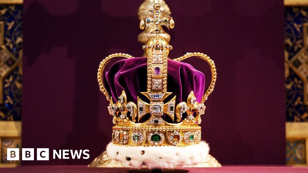 St Edward's Crown leaves Tower of London ahead of Coronation
