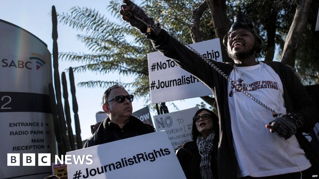 South Africa Sacked Reporters Win Sabc Censorship Case Bbc News 