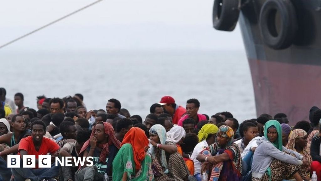 Mediterranean Migrant Crisis Dozens Drown Off Libya Bbc News 