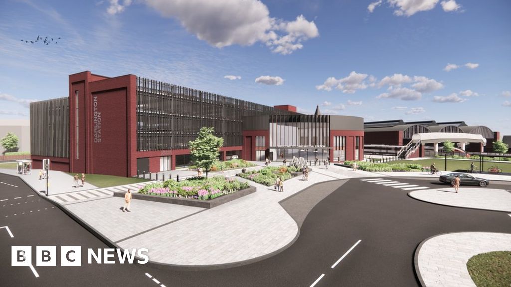 New Darlington station entrance plan approved BBC News