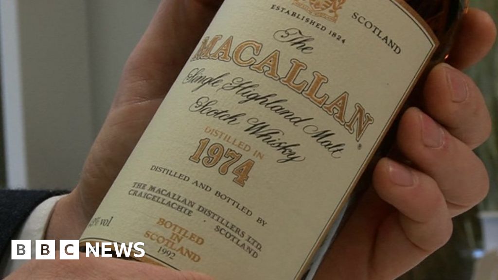 Son sells 28 years of birthday whisky to buy first home - BBC News