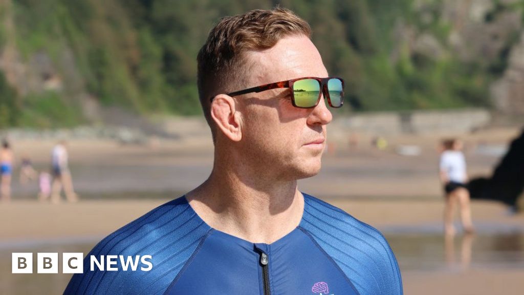 Alix Popham suffers concussion at Tenby's Ironman BBC News