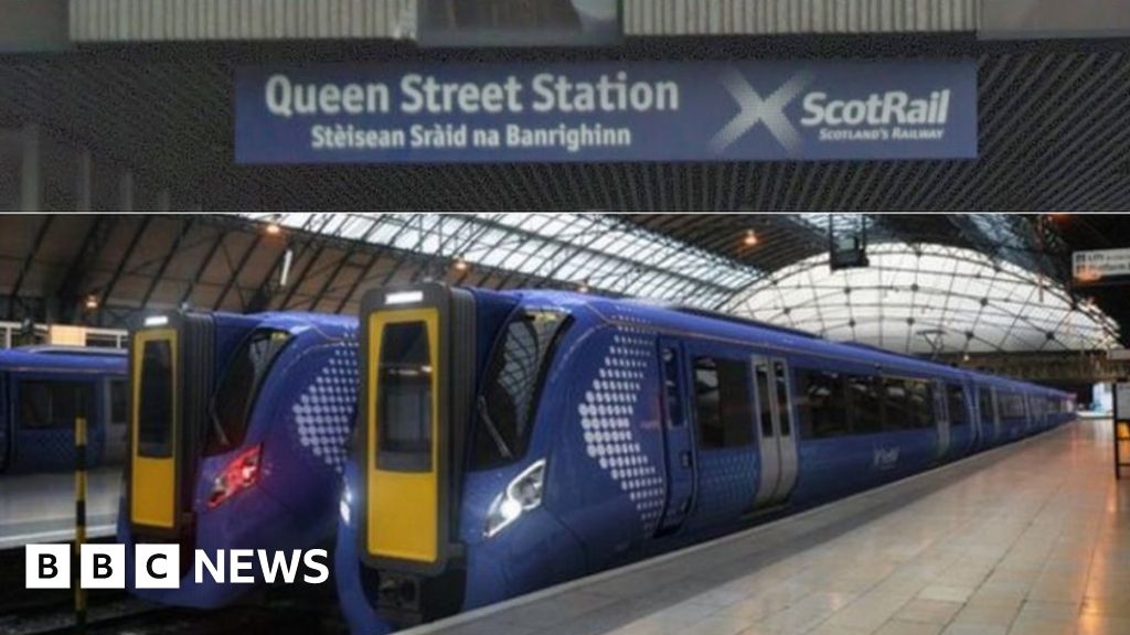 Map for passengers during Glasgow Queen Street tunnel closure BBC News