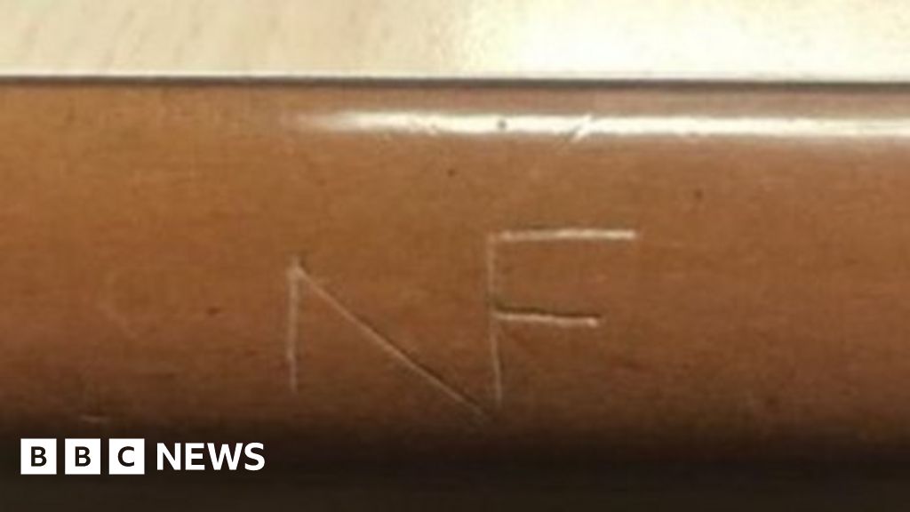 East of England Ambulance Service: NF graffiti at HQ