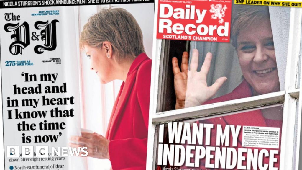 Scotland's Papers: Nicola Sturgeon's Announces Resignation As FM - BBC News