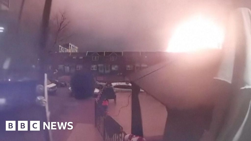 Doorbell cameras capture moment of Philadelphia jet crash