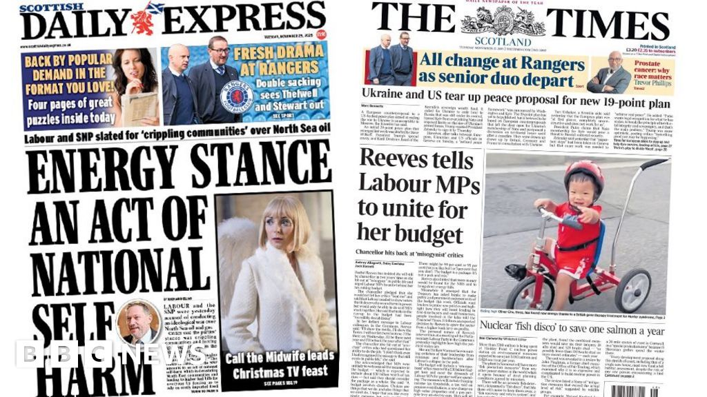 Scotland's papers: Oil and gas policies 'hurting' and budget warnings
