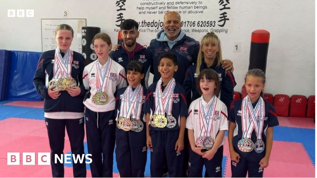 Karate kids return home with 100-medal haul