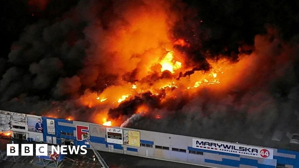 Poland PM Donald Tusk accuses Russia of Warsaw shopping centre fire