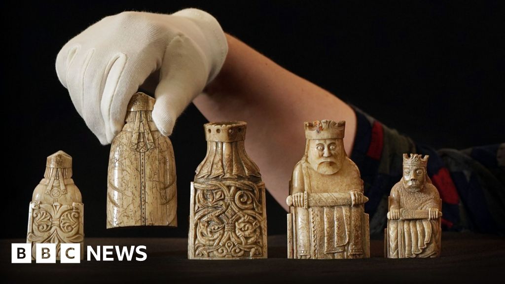See a brand new view of the Lewis chessmen