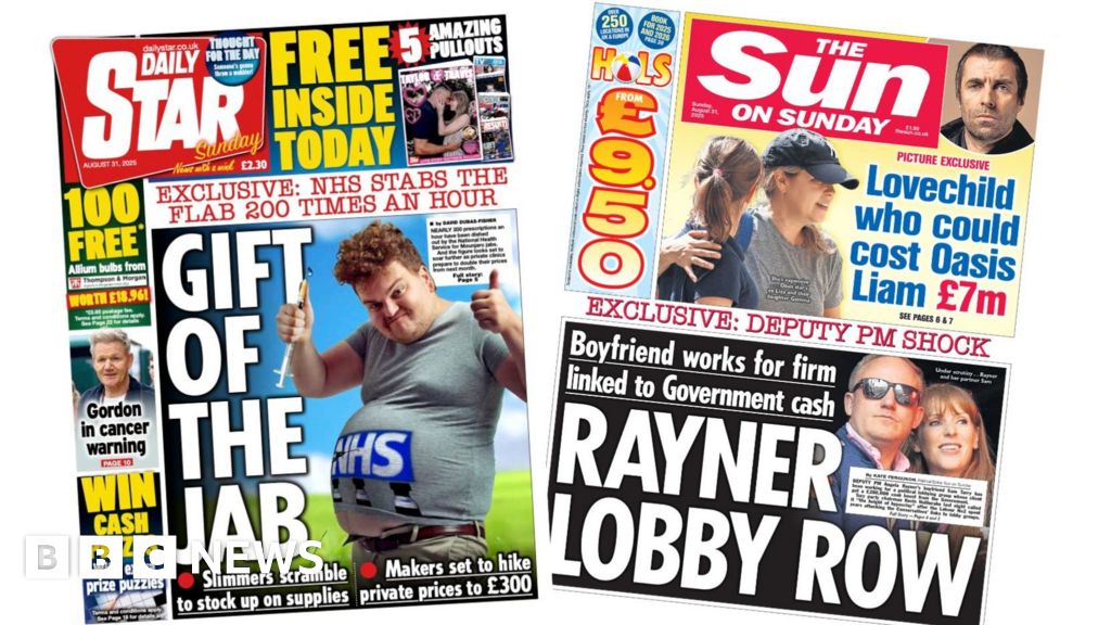 The Papers: Gift of the jab and Rayner lobby row