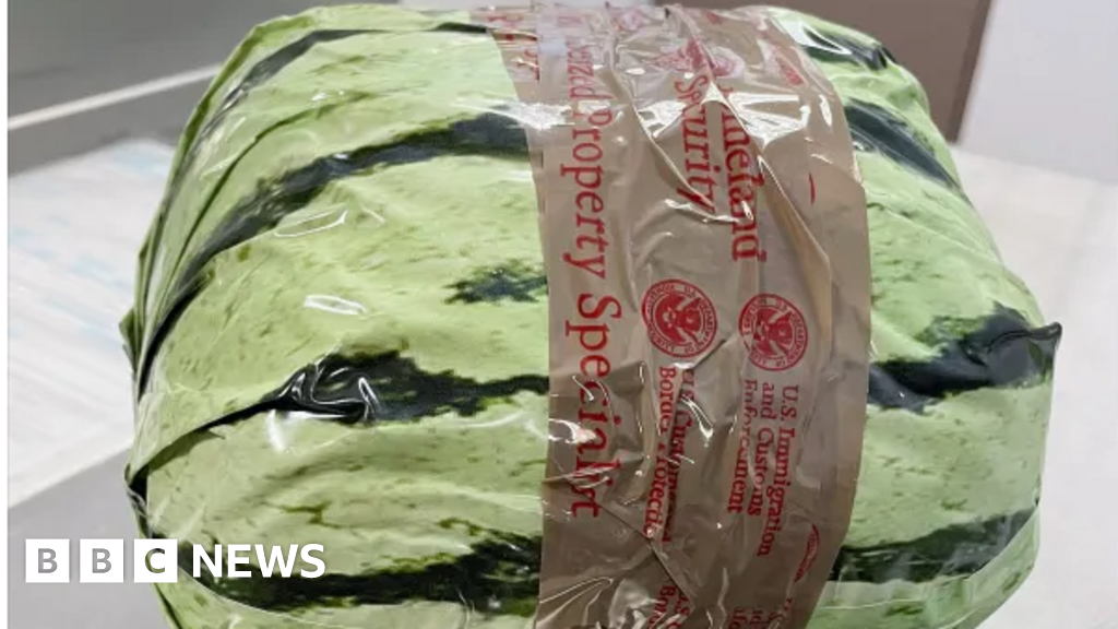 Fake watermelons full of drugs fail to fool US agents