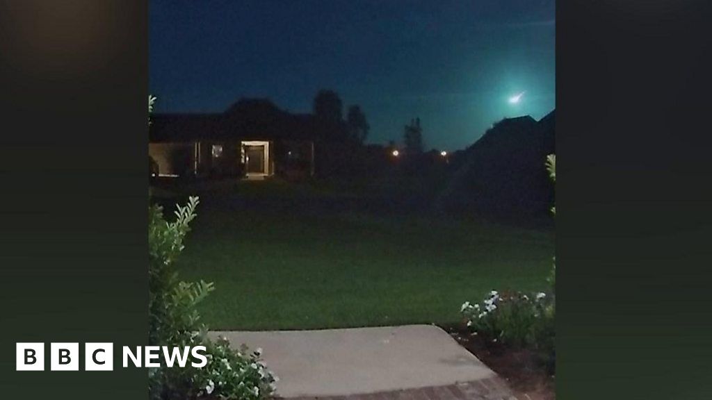 Green meteor soars across Southern US