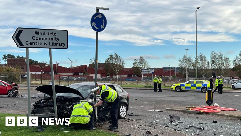 Woman in hospital after Dundee crash involving car being pursued by police