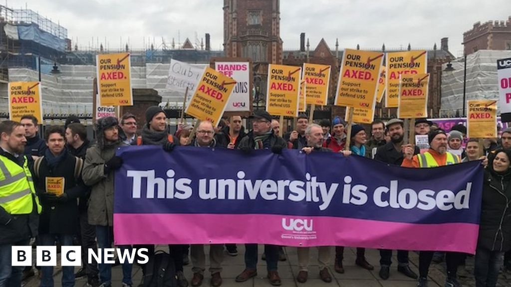 University lecturers begin two weeks of strike action BBC News