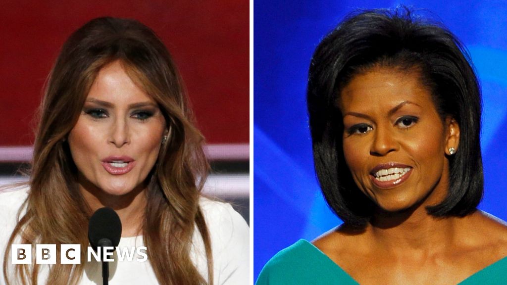 US election: Melania Trump 'plagiarised' Michelle Obama - BBC News