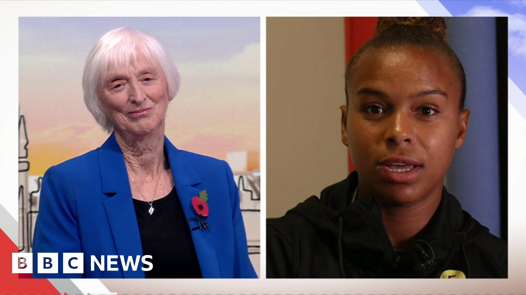 England's Lionesses share a surprise message for Baroness Campbell