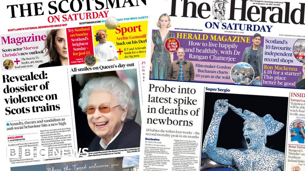 Scotland's papers: Violence on trains and probe into newborn deaths ...