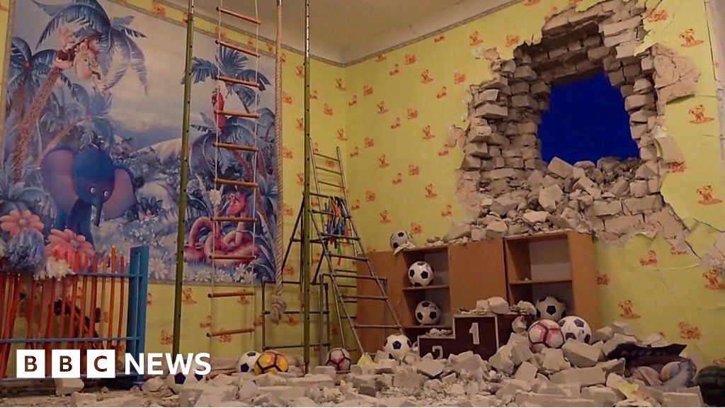 Ukraine tensions: Three people injured after shell strikes nursery school