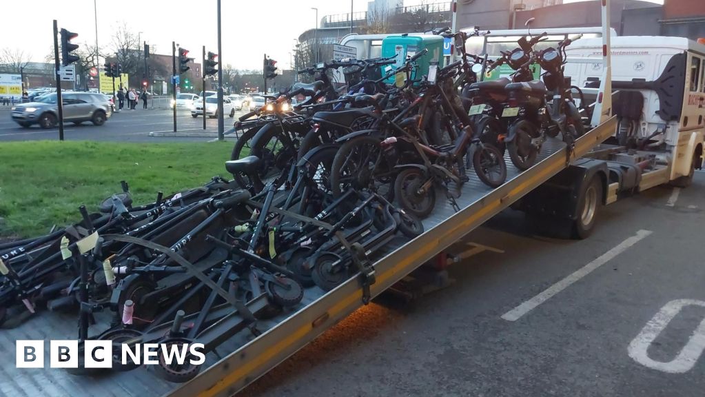 Derby:  Almost 100 e-scooters and illegal e-bikes seized