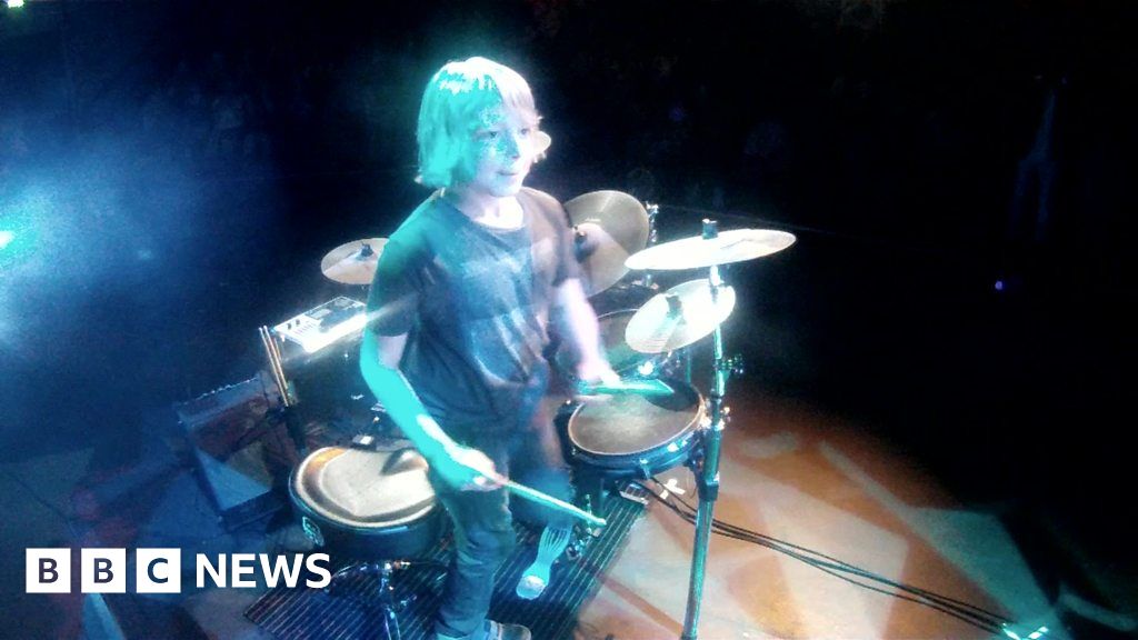 The 12yearold drummer rocking Autism's Got Talent BBC News