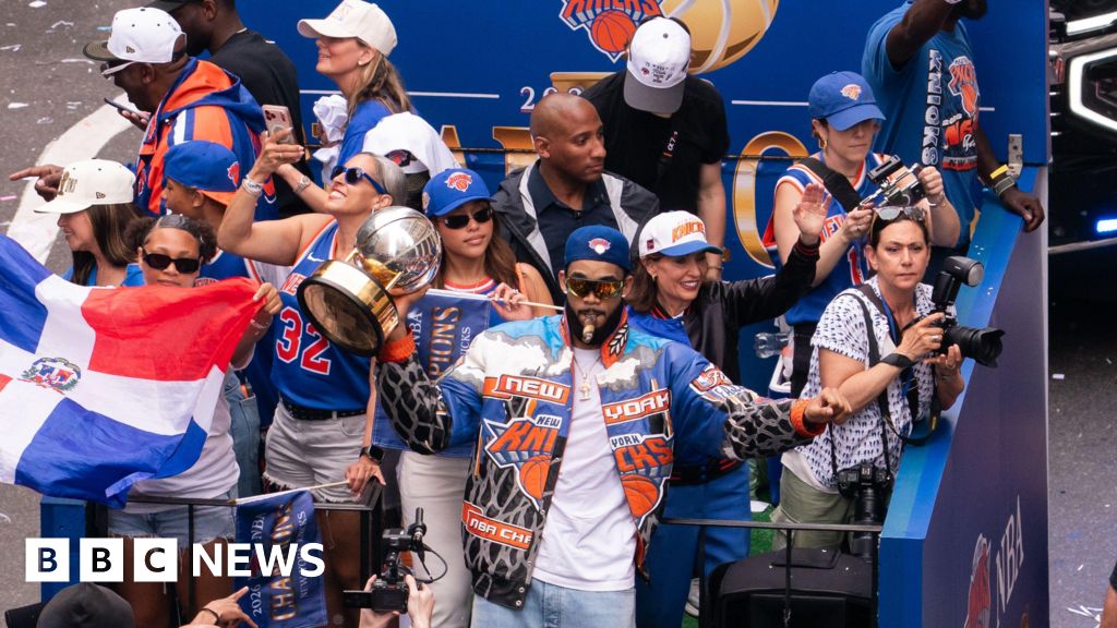 Watch: 'New York is alive again' - Knicks parade through Manhattan after NBA win