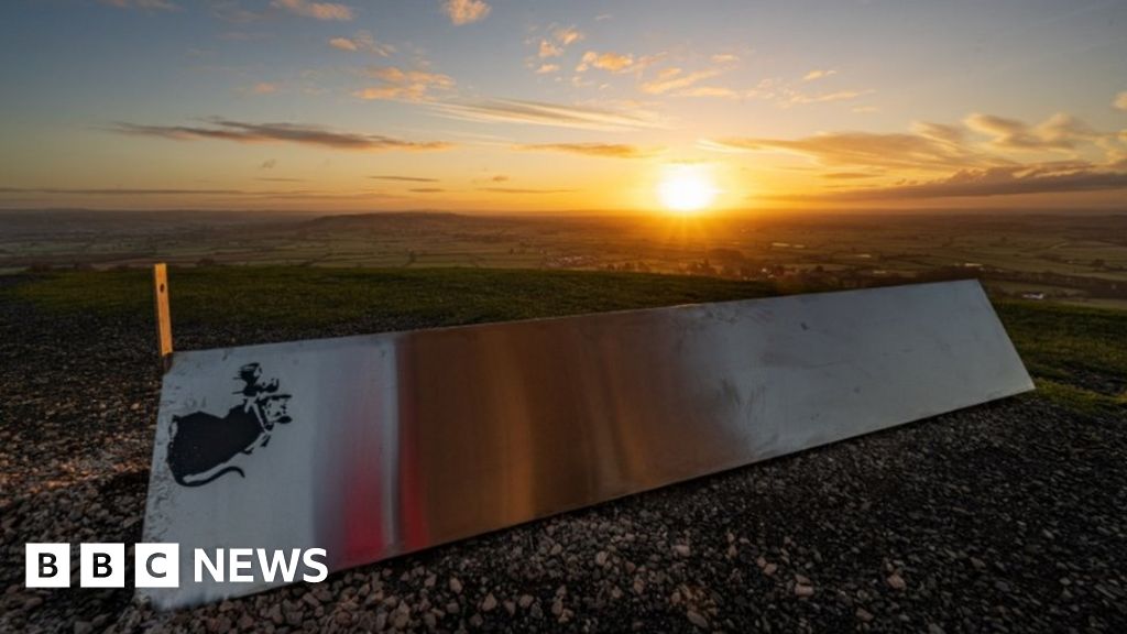 Glastonbury Tor Not Banksy Monolith Appears On Hill Bbc News
